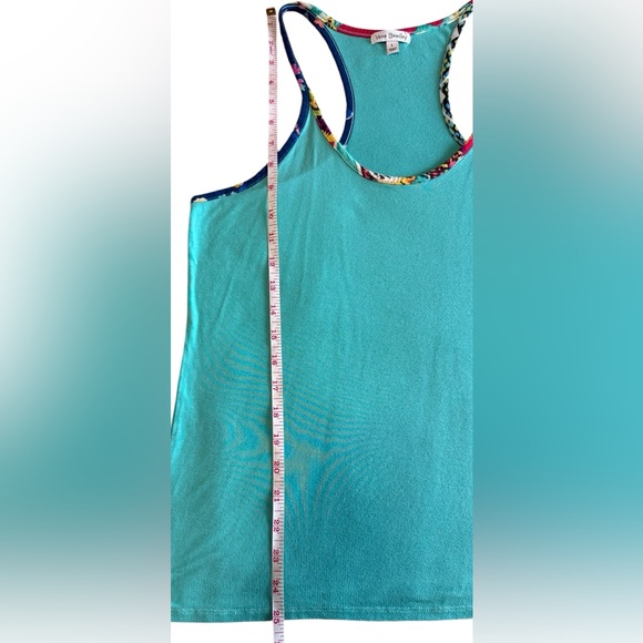 Vera Bradley Racerback Tank Nightshirt - Lounge Aqua Size Large - Picture 6 of 13
